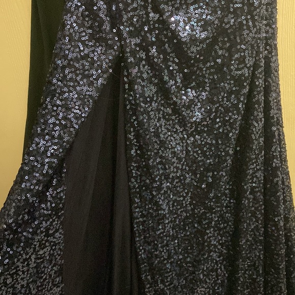 Sparkly Blue Prom Dress - Picture 3 of 4